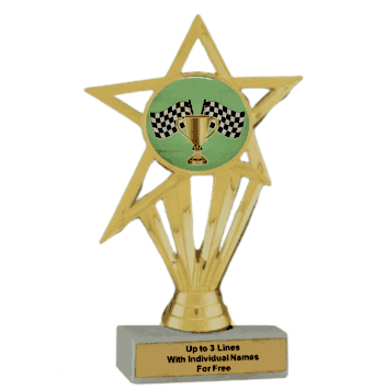 Economy Participation Insert Trophy - Racing - Click to enlarge