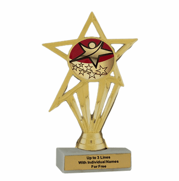 Rising Star Participation Insert Trophy - Economy Series - Click to enlarge
