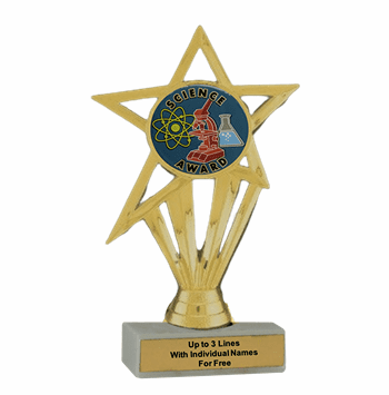 Science ParticipationTrophy with Insert - Economy Series - Click to enlarge
