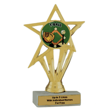 Economy Participation Insert Trophy - T-Ball - Click to enlarge