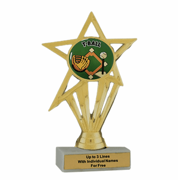 T-Ball Participation Insert Trophy - Economy Series - Click to enlarge