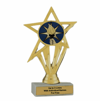 Torch Participation Insert Trophy - Economy Series - Click to enlarge