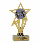 Economy Participation Insert Trophy - Weightlifting Excellence