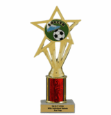 Soccer Economy Column Insert Trophy