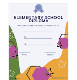 Elementary School Diploma Free Template