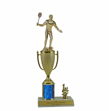 Elite Badminton 1st, 2nd and 3rd Place Award Cup & Column Trophy - Click to enlarge