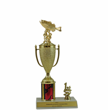 Elite Bass Fish 1st, 2nd and 3rd Place Award Cup & Column Trophy - Click to enlarge