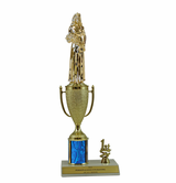 Elite Beauty Queen 1st, 2nd and 3rd Place Award Cup & Column Trophy