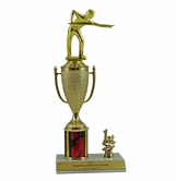 Elite Billiards 1st, 2nd and 3rd Place Award Cup & Column Trophy