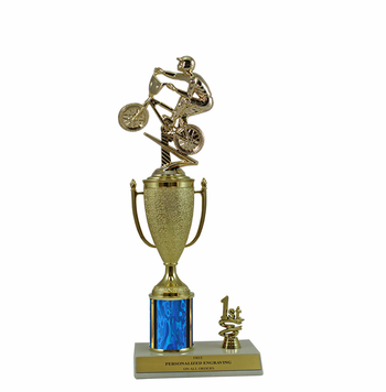 Elite BMX 1st, 2nd and 3rd Place Award Cup & Column Trophy - Click to enlarge