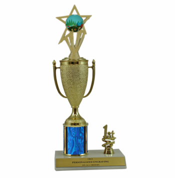 Elite Camp 1st, 2nd and 3rd Place Award Cup & Column Trophy with Insert - Click to enlarge