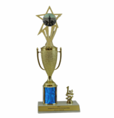 Elite Chess 1st, 2nd and 3rd Place Award Cup & Column Trophy with Insert