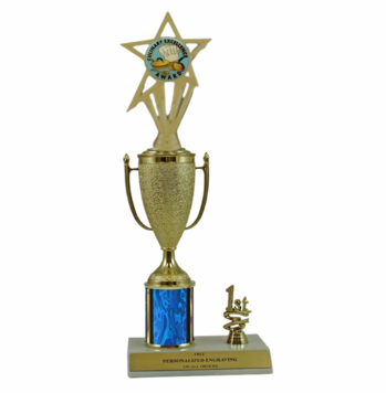 Elite Cooking 1st, 2nd and 3rd Place Award Cup & Column Trophy - Click to enlarge