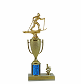 Elite Cross Country Skiing 1st, 2nd and 3rd Place Award Cup & Column Trophy