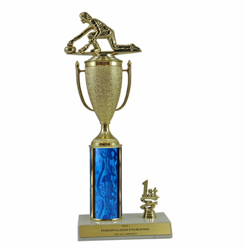 Elite Curling 1st, 2nd and 3rd Place Award Cup & Column Trophy - Click to enlarge