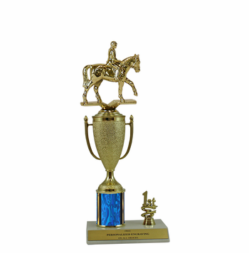 Elite Equestrian 1st, 2nd and 3rd Place Award Cup & Column Trophy - Click to enlarge