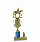 Elite Equestrian 1st, 2nd and 3rd Place Award Cup & Column Trophy