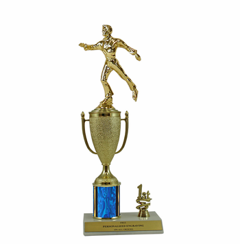 Elite Figure Skating 1st, 2nd and 3rd Place Award Cup & Column Trophy - Click to enlarge