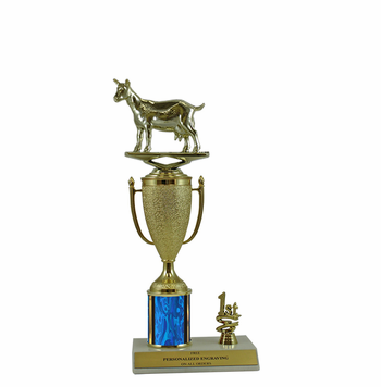 Elite Goat 1st, 2nd and 3rd Place Award Cup & Column Trophy - Click to enlarge