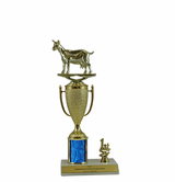 Elite Goat 1st, 2nd and 3rd Place Award Cup & Column Trophy