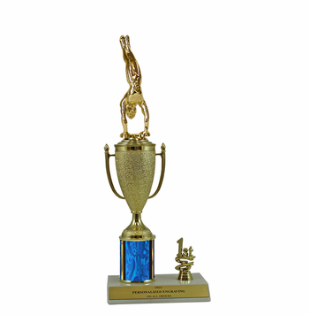 Elite Gymnastics 1st, 2nd and 3rd Place Award Cup & Column Trophy - Click to enlarge