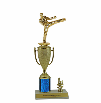 Elite Karate 1st, 2nd and 3rd Place Award Cup & Column Trophy - Click to enlarge