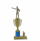 Elite Marksman 1st, 2nd and 3rd Place Award Cup & Column Trophy