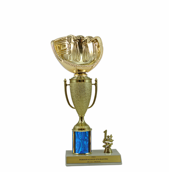 Elite Softball Glove 1st, 2nd and 3rd Place Award Cup & Column Trophy - Click to enlarge