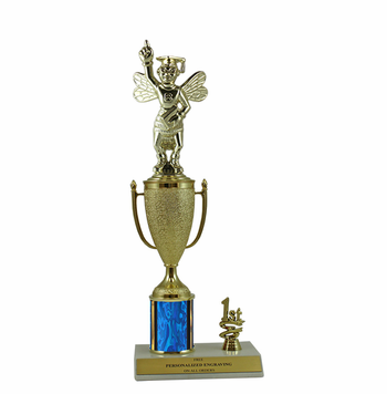 Elite Spelling 1st, 2nd and 3rd Place Award Cup & Column Trophy - Click to enlarge