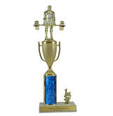 Elite Weightlifting 1st, 2nd and 3rd Place Award Cup & Column Trophy