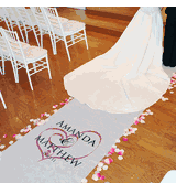 Embracing Hearts Aisle Runner