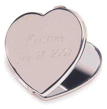 Engraved Heart Mirror - Click to enlarge