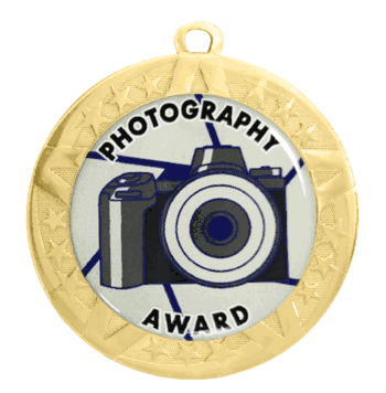 Epoxy Dome Gold Frame Insert Medal: Photography - Click to enlarge