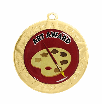 Gold Art Award Medal, 2 3/4" - Click to enlarge