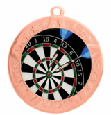 Darts Epoxy Dome Insert Medal - Bronze Frame, 2 3/4"