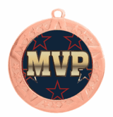 MVP Epoxy Dome Insert Medal - Bronze Frame, 2 3/4"