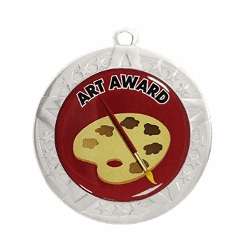 Silver Art Award Medal, 2 3/4" - Click to enlarge