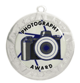 Epoxy Dome Silver Frame Insert Medal: Photography