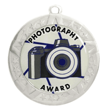 Epoxy Dome Silver Frame Insert Medal: Photography - Click to enlarge