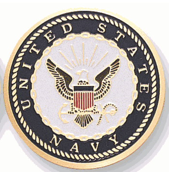 Etched United States Navy Medal Insert (Etched, 518210) - Click to enlarge
