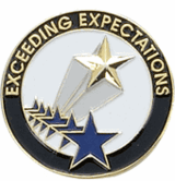 Exceeding Expectations Pin