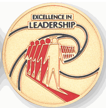 Excellence In Leadership Medal Insert (Etched) - Click to enlarge