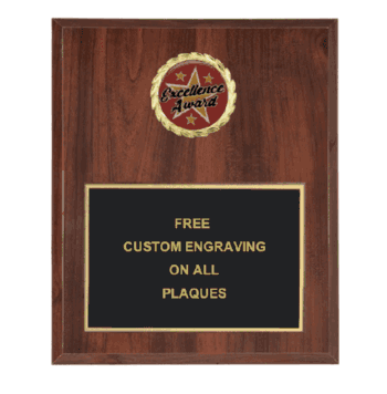 Excellence Insert Plaque (Multiple Styles) - Click to enlarge