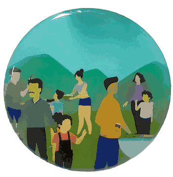 Family Reunion Epoxy Decal (2") - Click to enlarge