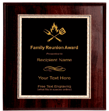 Family Reunion Plaque - Click to enlarge