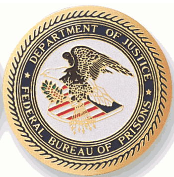 Federal Bureau Of Prisons Medal Insert (Etched) - Click to enlarge