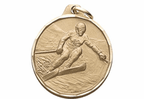 Female Downhill Skiing 1 1/4" E-Series Medals