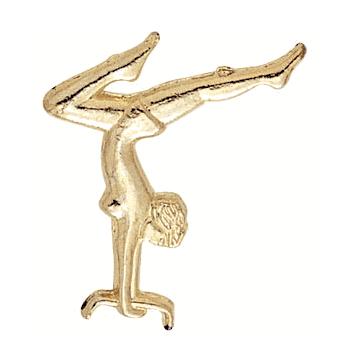 Female Gymnast Lapel Pins - Click to enlarge