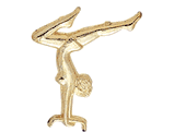 Female Gymnast Lapel Pins