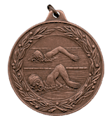 Female Swimmers: 2" Olympic-Style J-Series Medals